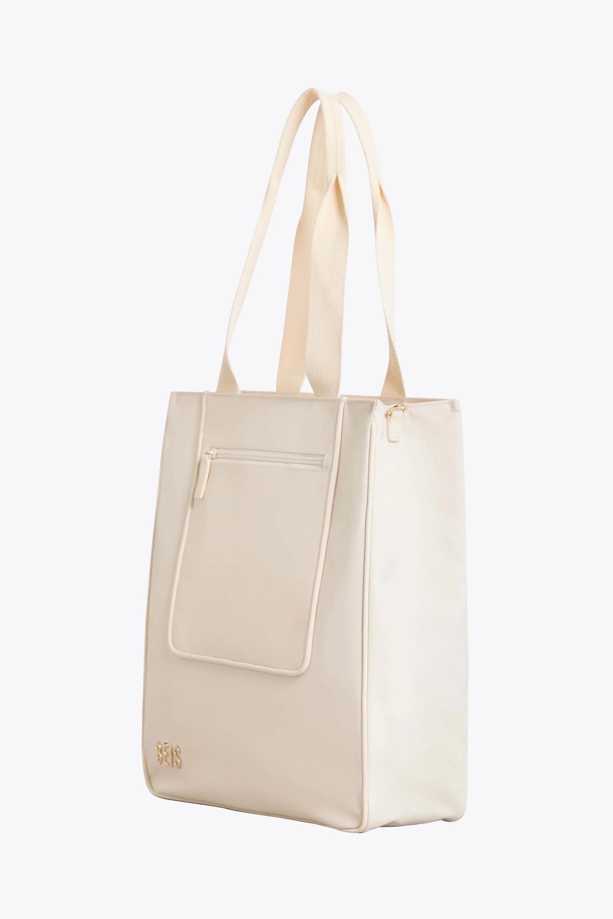 The North To South Tote in Beige